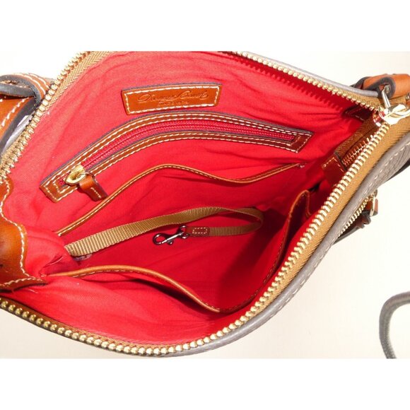 Dooney & Bourke Gray Pebble Leather Crossbody Purse - Picture 9 of 16